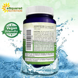 aSquared Nutrition Red Yeast Rice 1800mg capsules in a hand