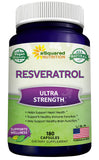 aSquared Nutrition Resveratrol 1000mg 180 Capsules front view