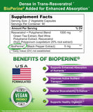 aSquared Nutrition Resveratrol 1000mg capsules on a wooden table