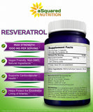 aSquared Nutrition Resveratrol 1000mg capsules with measuring spoon