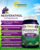 aSquared Nutrition Resveratrol 1000mg supplement side view