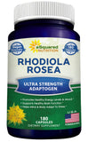 aSquared Nutrition Rhodiola Rosea 180 Veggie Capsules front view
