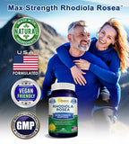 aSquared Nutrition Rhodiola Rosea bottle side view