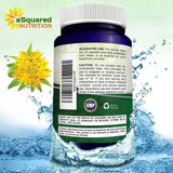 aSquared Nutrition Rhodiola Rosea bottle with a green background
