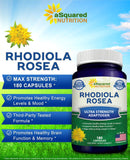 aSquared Nutrition Rhodiola Rosea capsules close-up