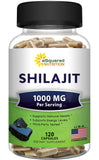 aSquared Nutrition Shilajit Extract 1000mg bottle front view