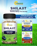 aSquared Nutrition Shilajit Extract 1000mg capsules in a hand