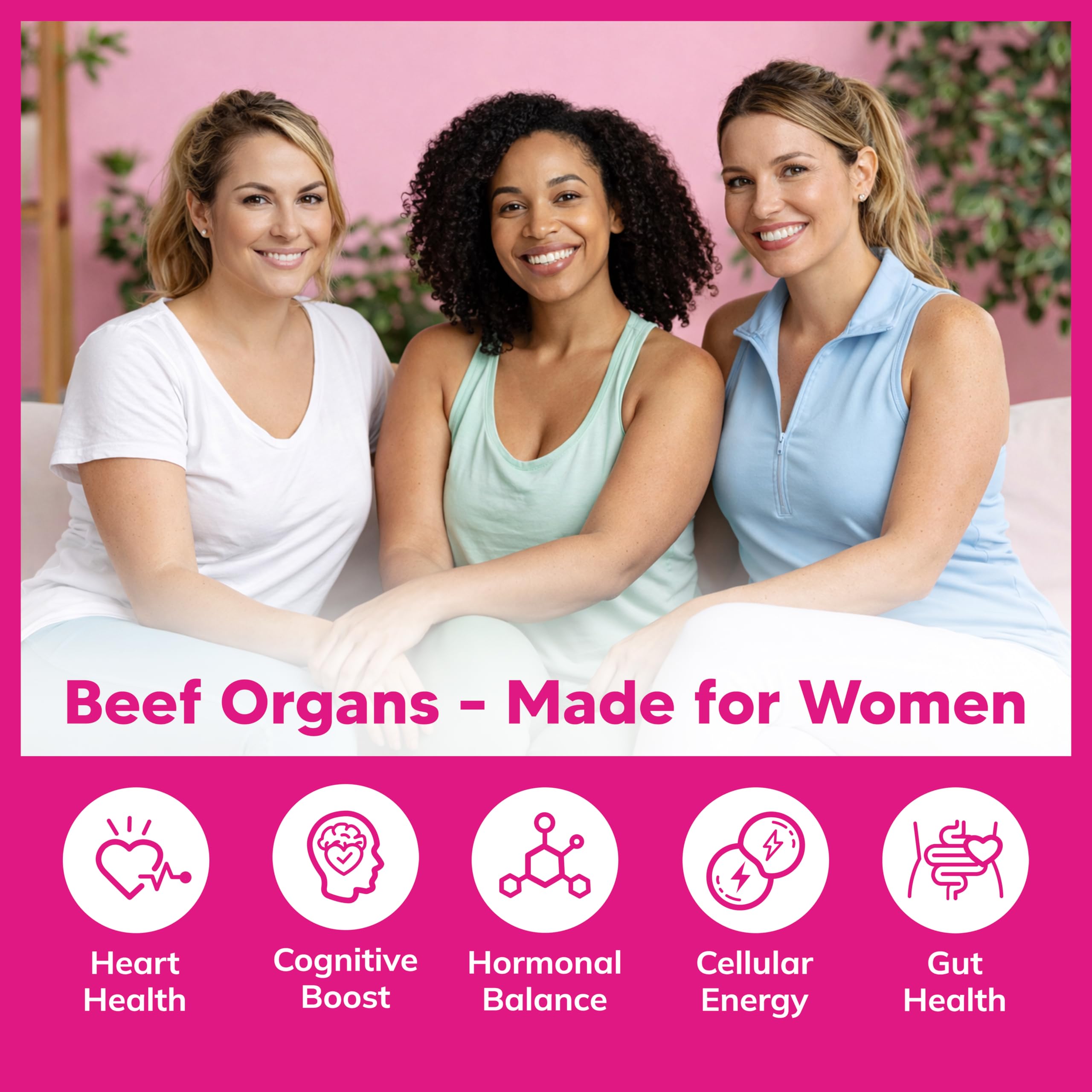 aSquared Nutrition Women’s Beef Organ Complex side view showing capsules
