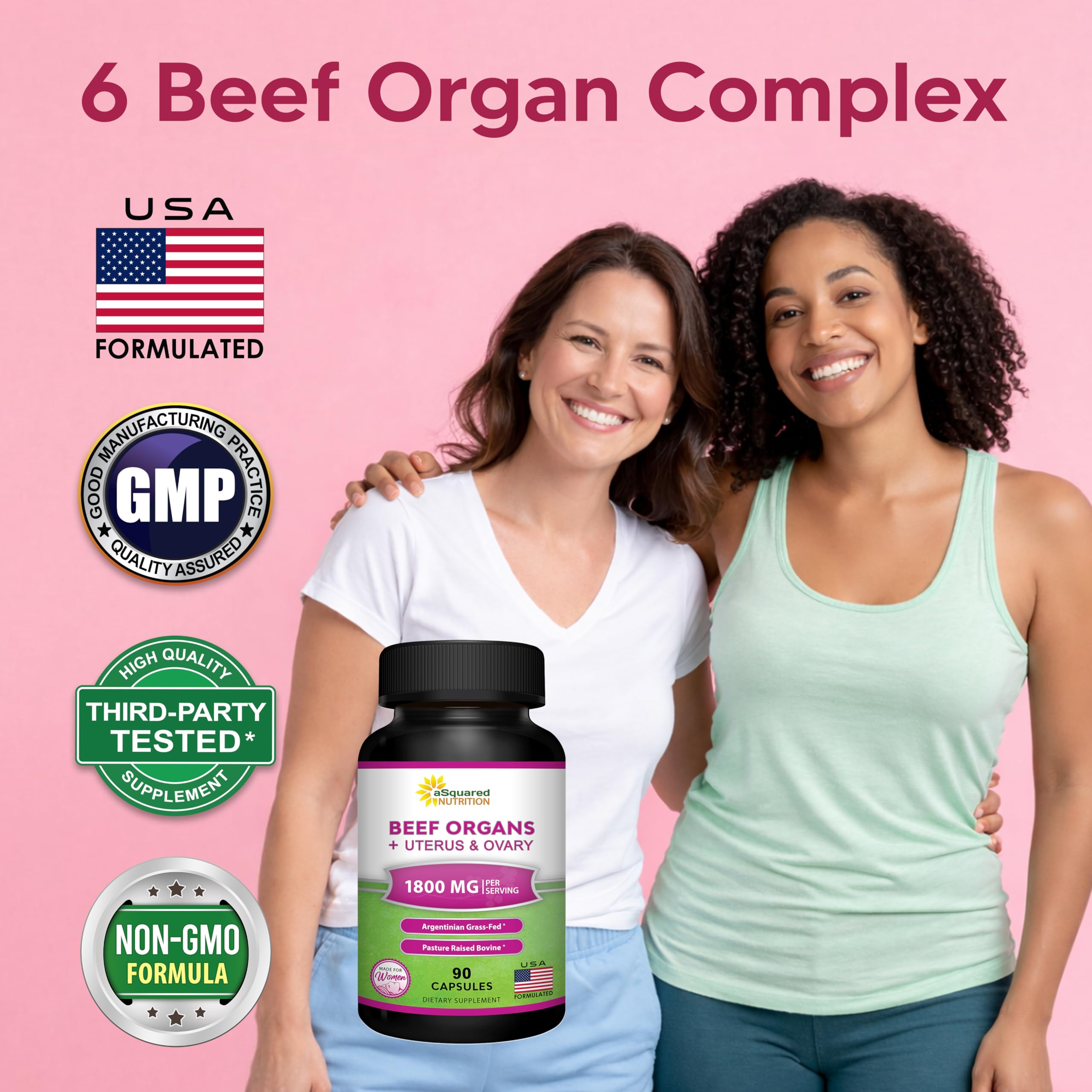 aSquared Nutrition Women’s Beef Organ Complex with measuring spoon