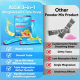 ASSR Calm Magnesium Supplement 300g ingredients list on packaging