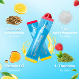 ASSR Calm Magnesium Supplement 300g stick pack opened with liquid inside