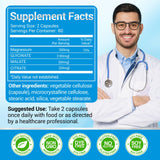 ASSR Magnesium Complex 300mg capsules back view