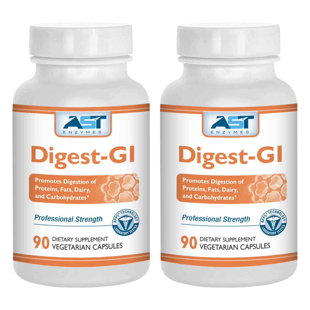 AST Enzymes daily-GI multi-enzyme supplement front view