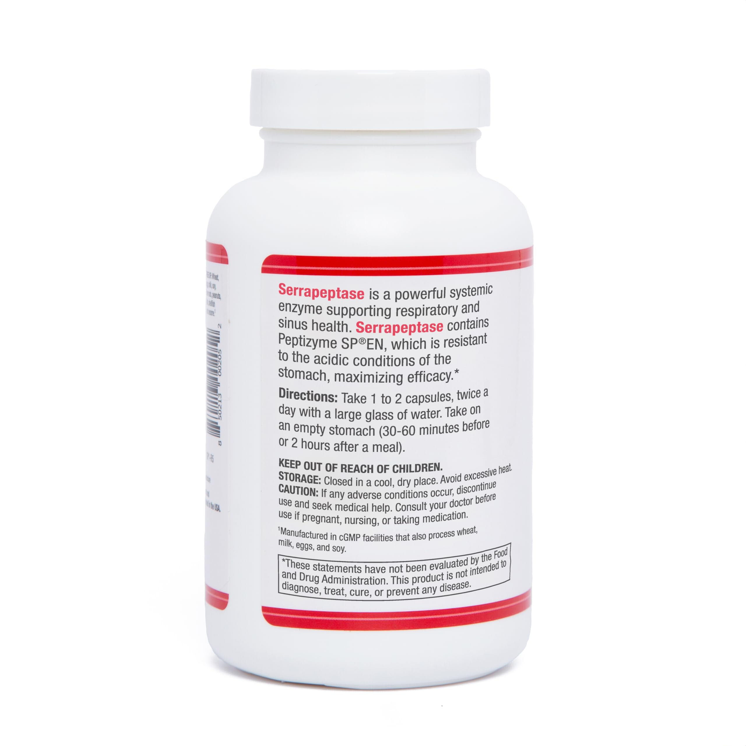 AST Enzymes Serrapeptase Multi-Enzyme Supplement side view