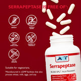 AST Enzymes Serrapeptase Multi-Enzyme Supplement with measuring spoon