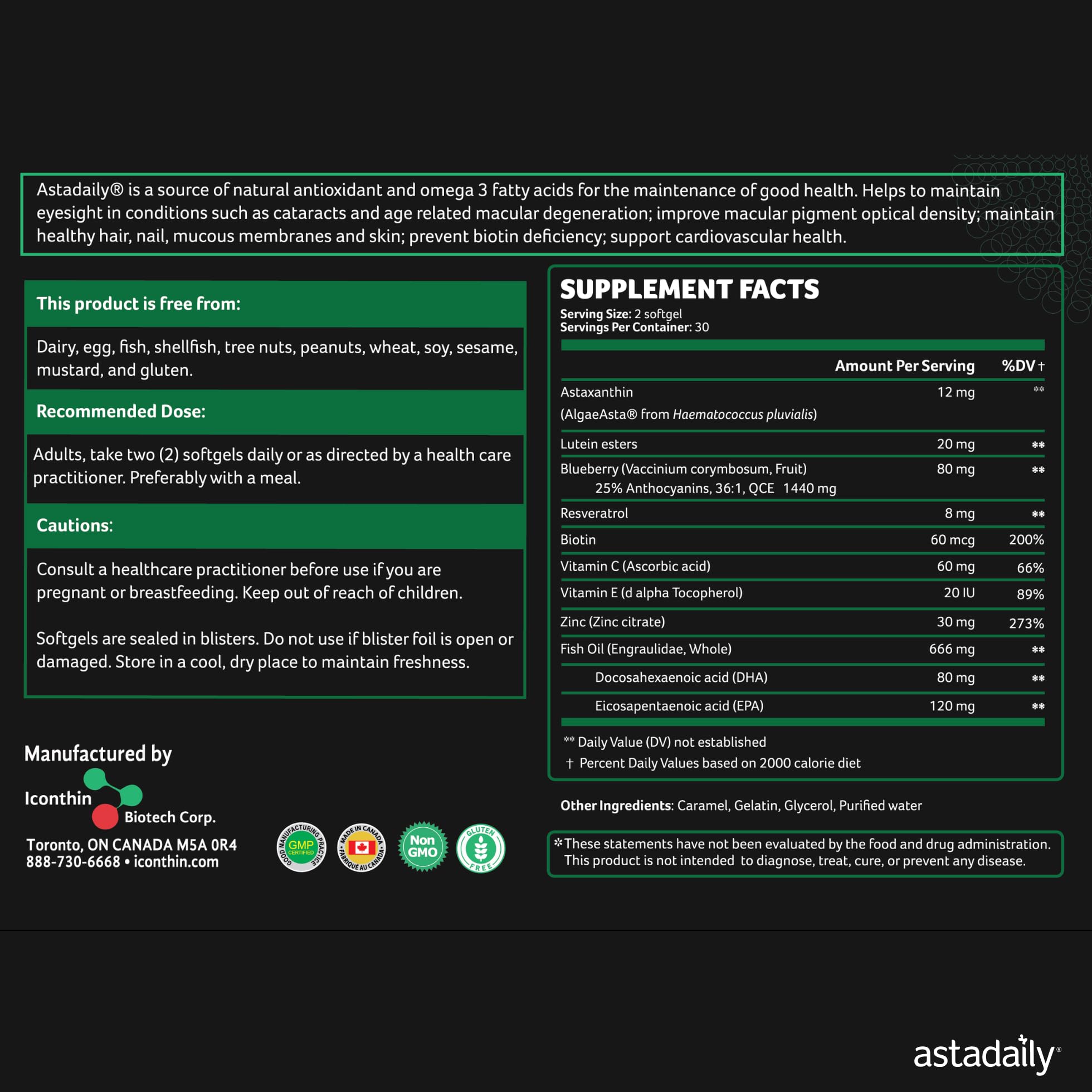 AstaDaily Astaxanthin Softgels lifestyle scene with digital devices