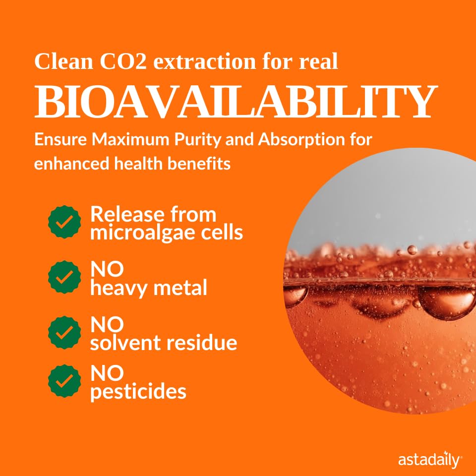 AstaDaily Astaxanthin Softgels with natural ingredients display