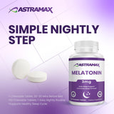 Astramax Melatonin 3mg chewable tablets close-up
