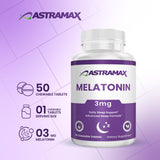 Astramax Melatonin 3mg chewable tablets in hand
