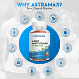 Astramax Multivitamins packaging with gluten-free and vegetarian labels