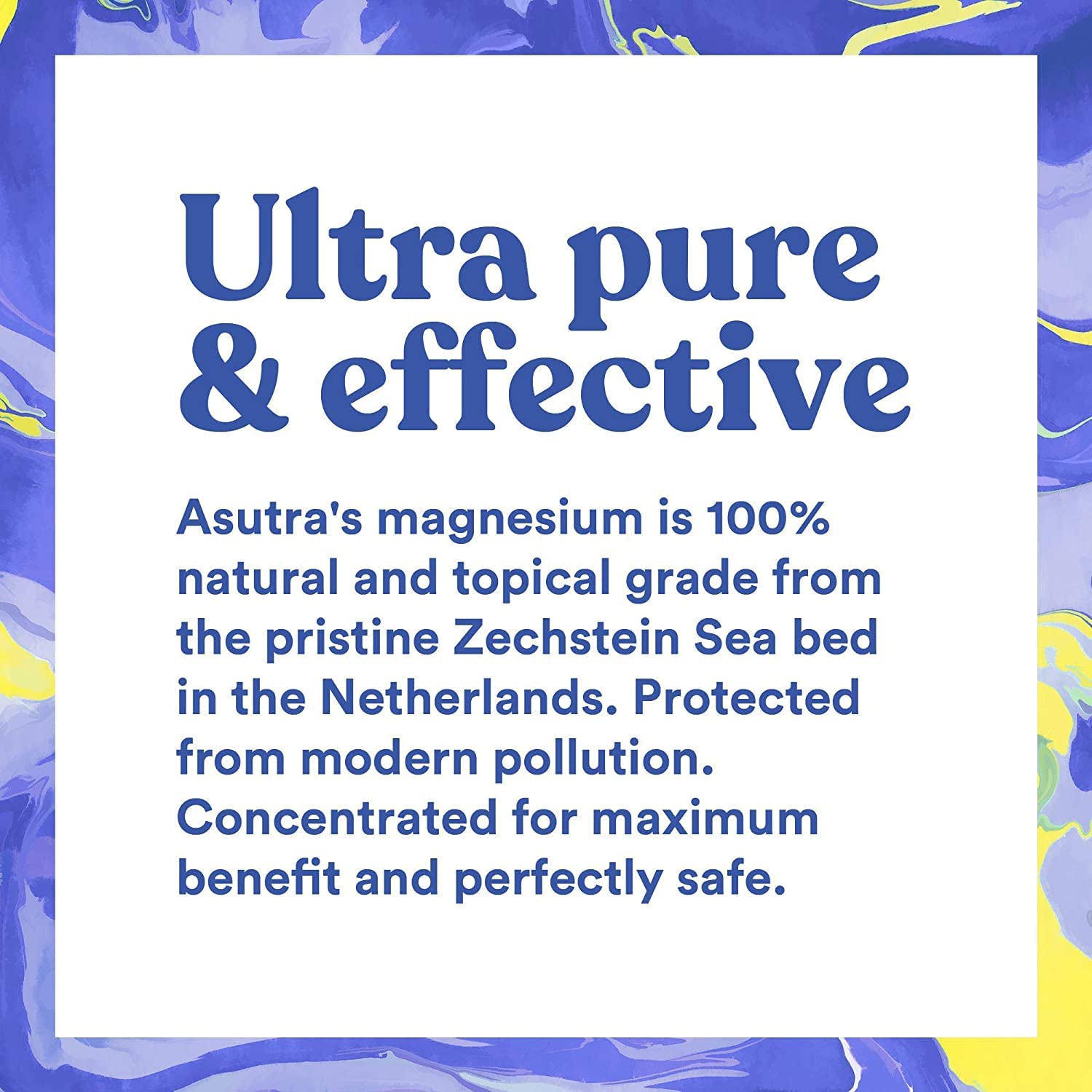 ASUTRA Magnesium Bath Flakes in a daily wellness bathroom setting