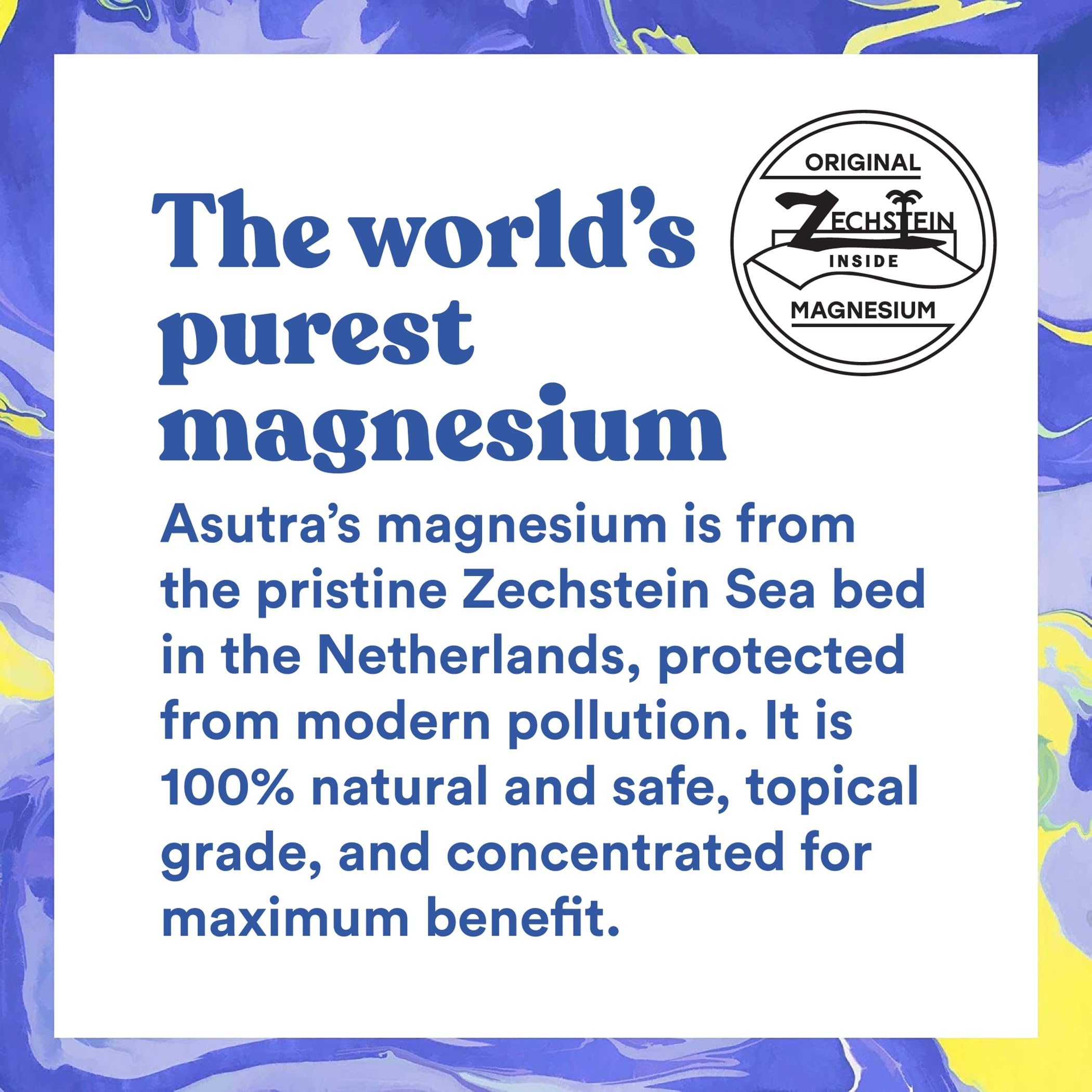 ASUTRA Magnesium Bath Flakes in a family bath time scene