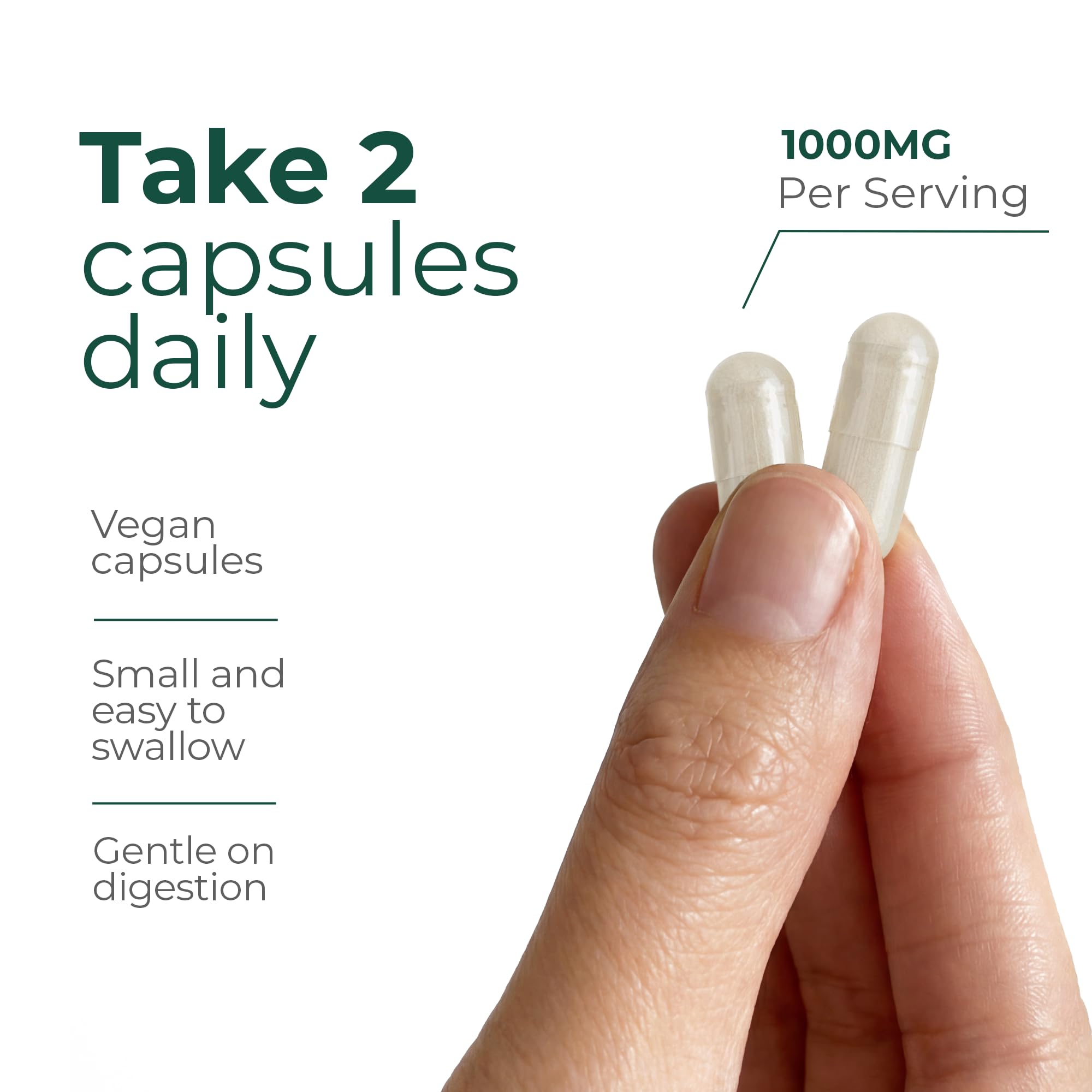 ATEMPO NATURAL LIFESTYLE Magnesium Glycinate 1000mg bottle side view