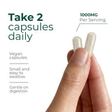 ATEMPO NATURAL LIFESTYLE Magnesium Glycinate 1000mg bottle side view