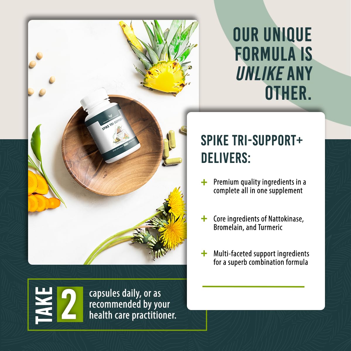 Athelas Neutraceuticals Spike Tri-Support+ lifestyle scene with a glass of water