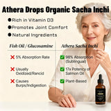 Athera Drops Organic Sacha Inchi liquid supplement in a smoothie