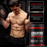 ATHLEAN-X Creatine Monohydrate 540g mixed in a glass of water