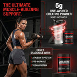 ATHLEAN-X Creatine Monohydrate 540g with gym equipment