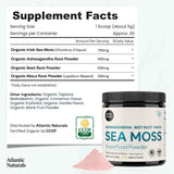 Atlantic Naturals Irish Sea Moss Superfood Powder mixed in a smoothie