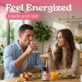 Atlantic Naturals Sea Moss Capsules with Beet Root on a wooden table