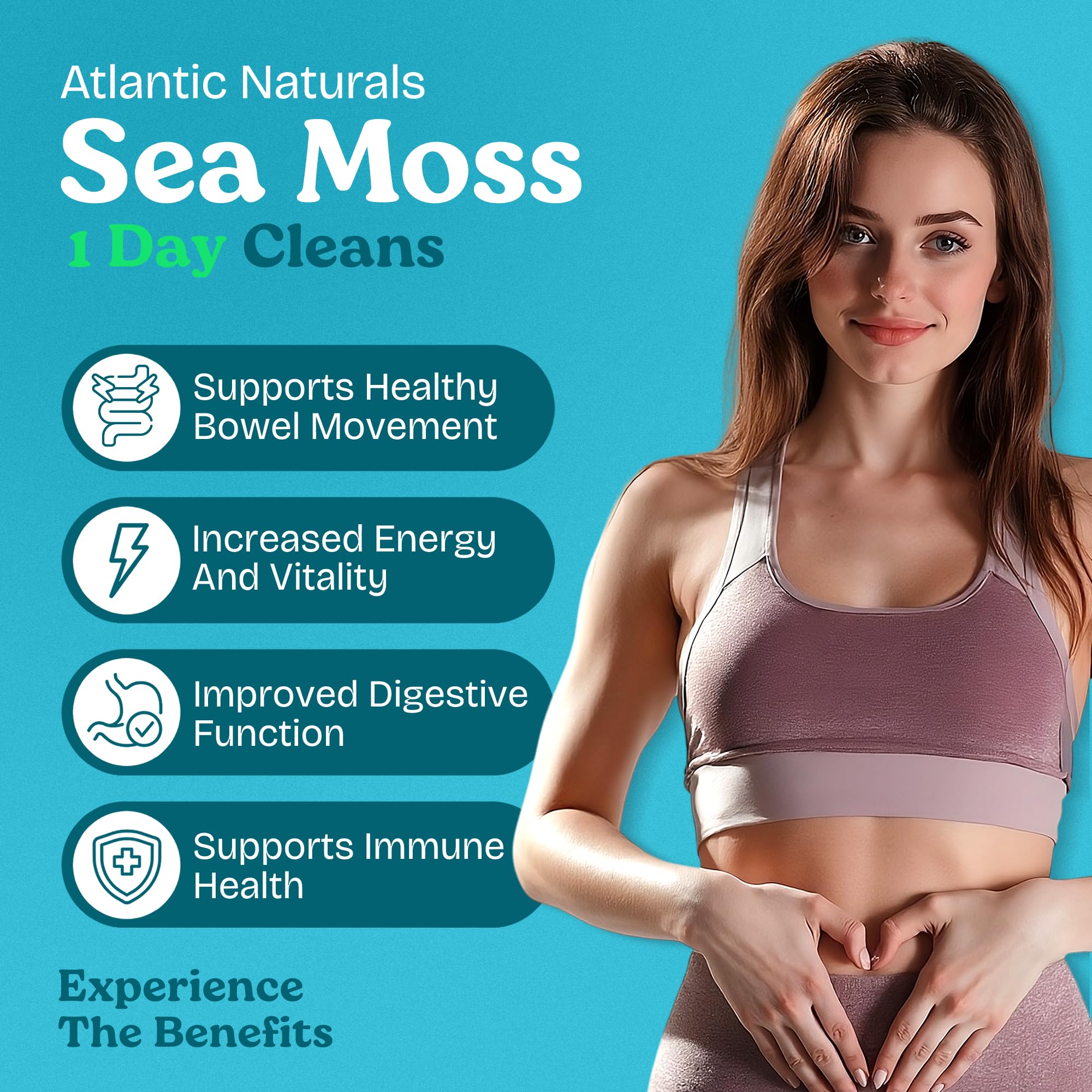 Atlantic Naturals Sea Moss Cleanser Drink bottle side view