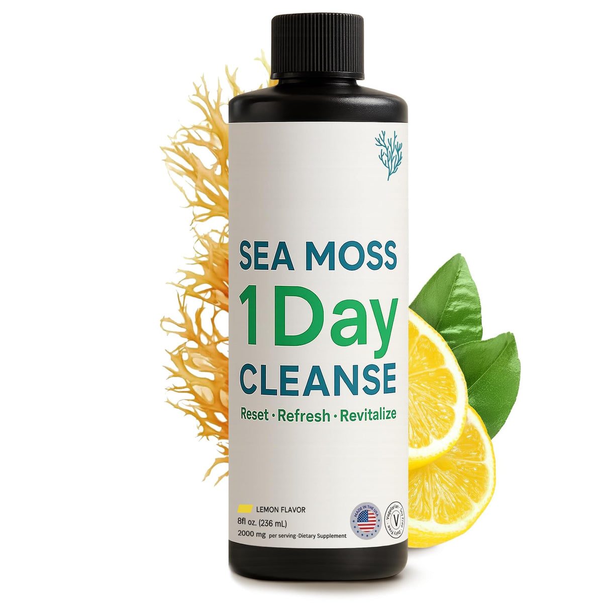 Atlantic Naturals Sea Moss Cleanser Drink front view