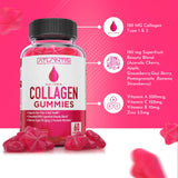 Atlantis Nutrition Collagen Gummies 200g back view with ingredient list