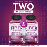 Atlantis Nutrition Fiber Gummies back view with nutritional information