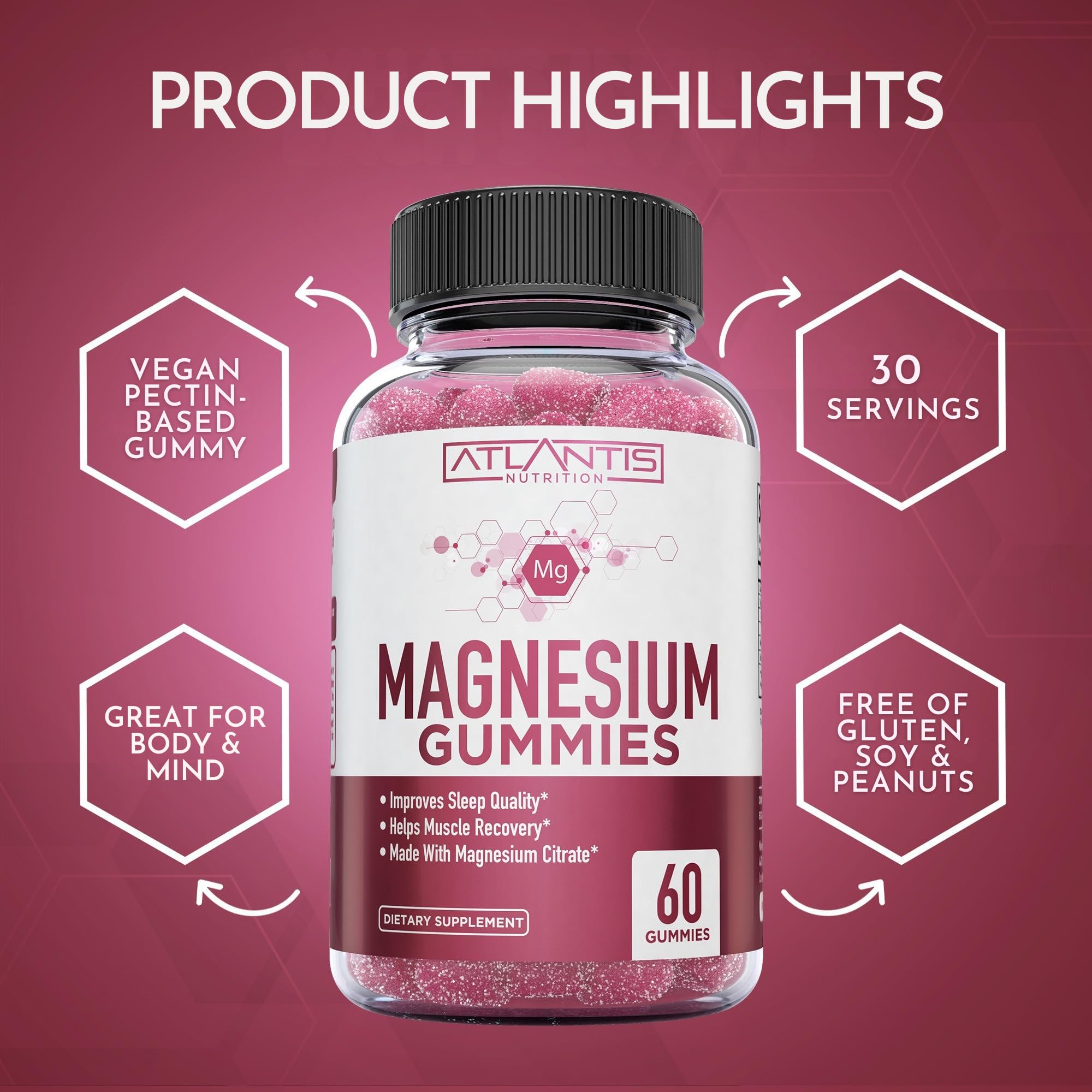 Atlantis Nutrition Magnesium Gummies lifestyle scene