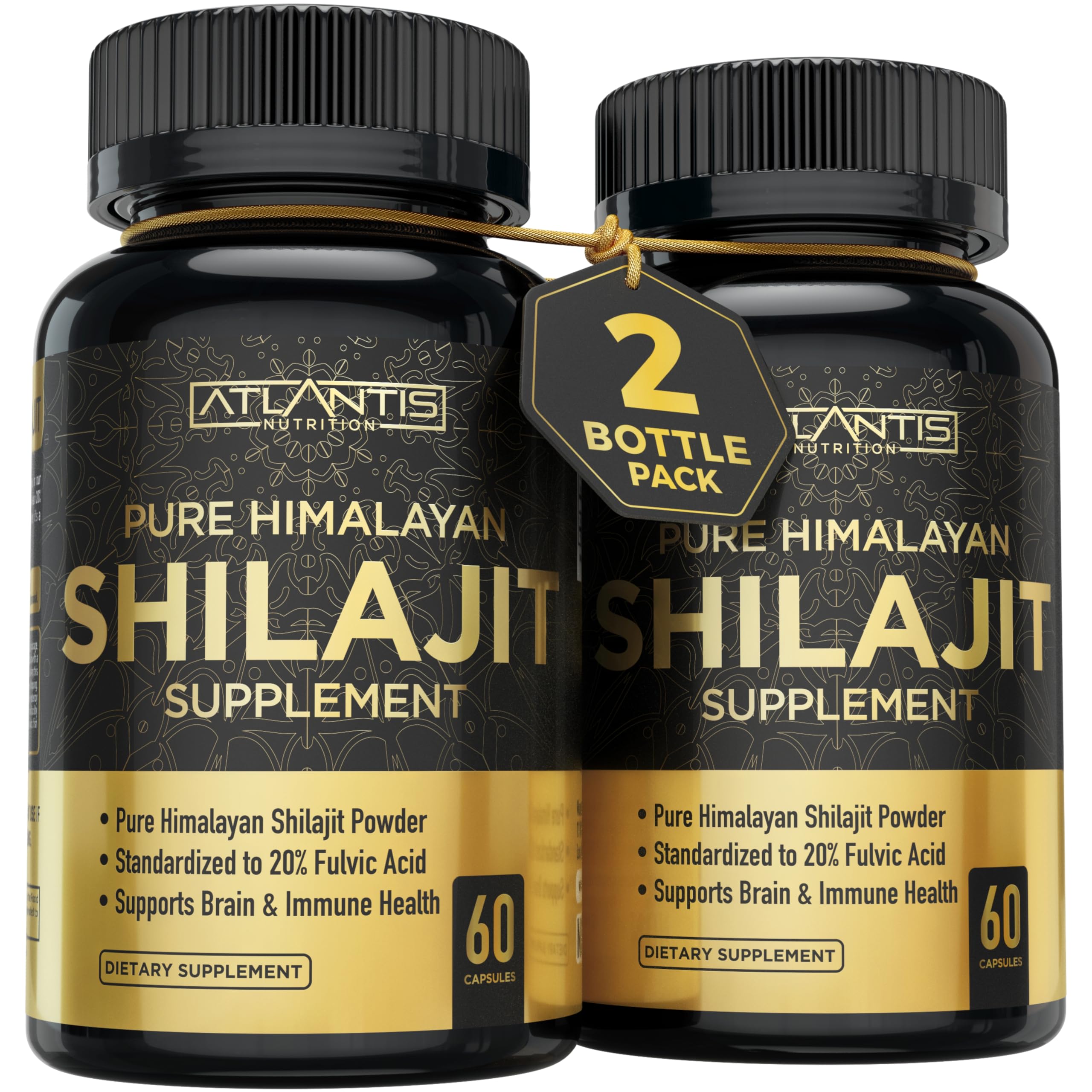 Atlantis Nutrition Shilajit Extract Capsules front view