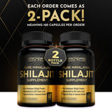 Atlantis Nutrition Shilajit Extract Capsules side view