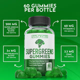 Atlantis Nutrition Super Greens Extract Blend Gummies on a wooden table