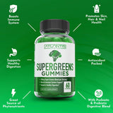 Atlantis Nutrition Super Greens Extract Blend Gummies side view
