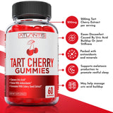 Atlantis Nutrition Tart Cherry Gummies back view with ingredient list