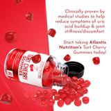 Atlantis Nutrition Tart Cherry Gummies close-up of gummies in a bowl
