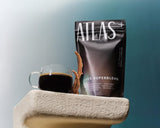 Atlas Coffee Club Coffee Superblend 240g in a kitchen setting