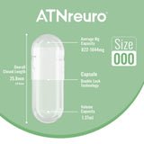 ATNreuro Empty Vegan Capsules 30g side view