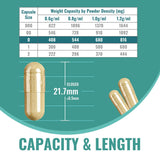 ATNreuro empty vegetable capsules size 0 with filling tray