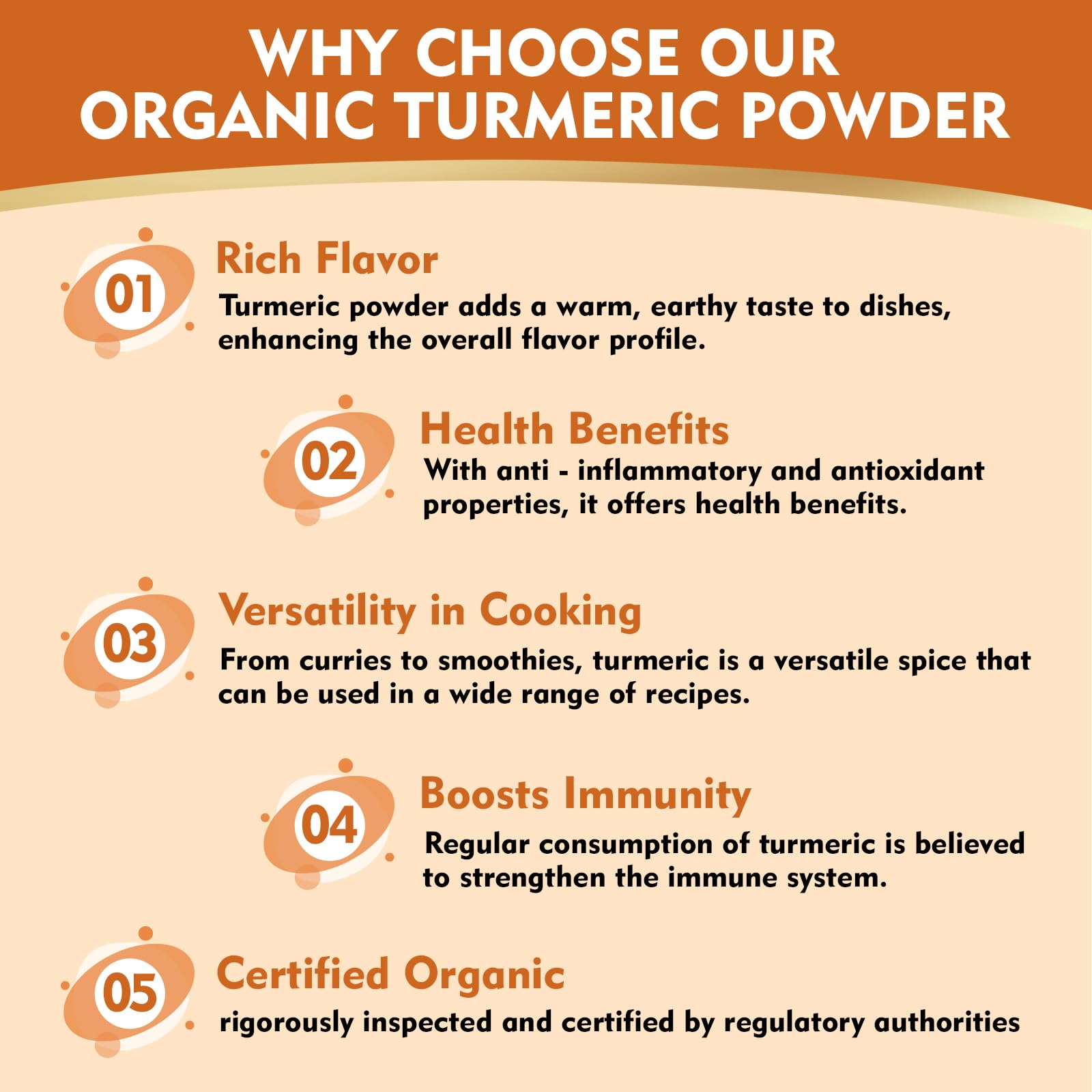 ATNreuro Organic Turmeric Powder added to a dish