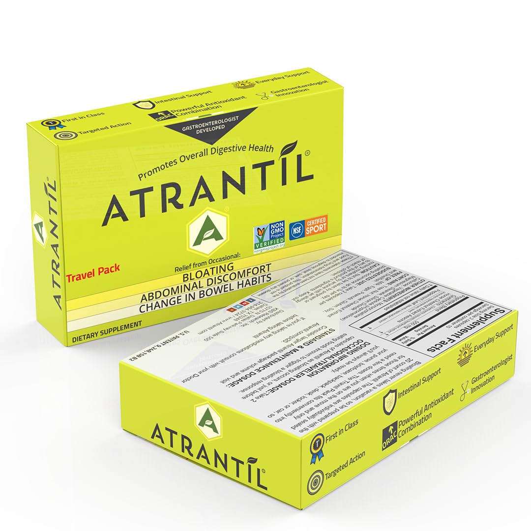 Atrantil Dietary Fibre Supplement 18g lifestyle shot on a kitchen counter